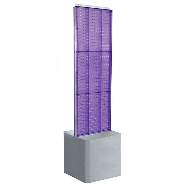 Azar Displays Two-Sided Pegboard Floor Adjustable DisplayPanel Size: 16"W x 60"H 700775-PUR - main